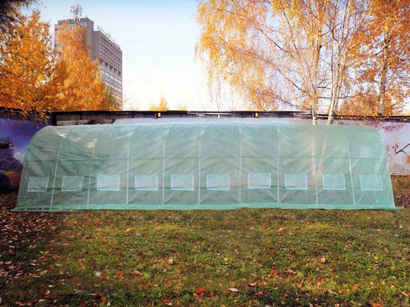 10m x 4m Galvanised Frame Walk-in Polytunnel Greenhouse Frame Only