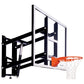 Wall-Mount 10mm Tempered Glass Basketball Backboard Height Adjustable 180x105cm