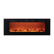 Victoria 60" Black Built-in Recessed / Wall mounted Heater Electric Fireplace