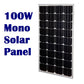 Mono Solar Panel Home Power Generator Battery 100W