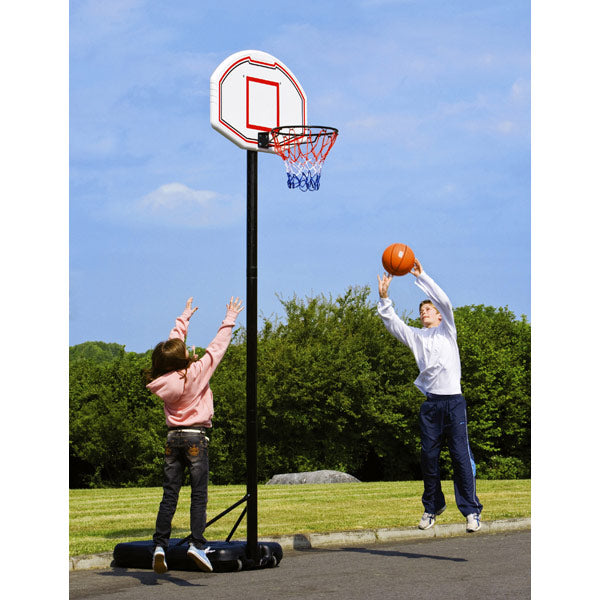 Portable Basketball Ring System Height Adjustable (2.1m-2.6m) with Stand Ring Net