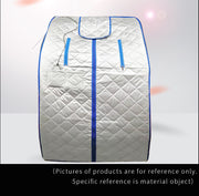 Portable Far Infrared One Person Home Sauna with Chair Foot Heating Pad 96cm Tall