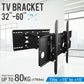 32 - 60" TV Wall Mount Bracket with Tilt Swivel and Extendable Double Arms