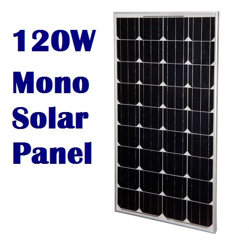 Mono Solar Panel Home Power Generator Battery 120W
