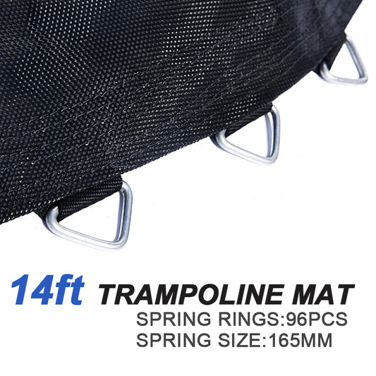 Replacement Jumping trampoline Mat  for 14 Feet Trampoline with 96 pcs V-ring for L165mm spring
