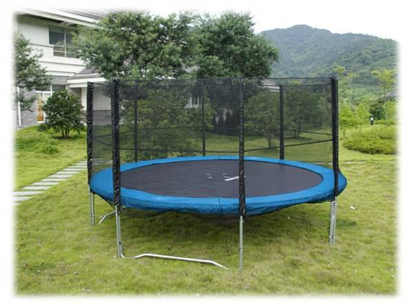 12FT Trampoline Enclosure Set with Safety Net and Ladder