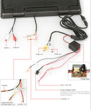 15.4 inch Flip Down Roof Monitor with Dome Light Infrared