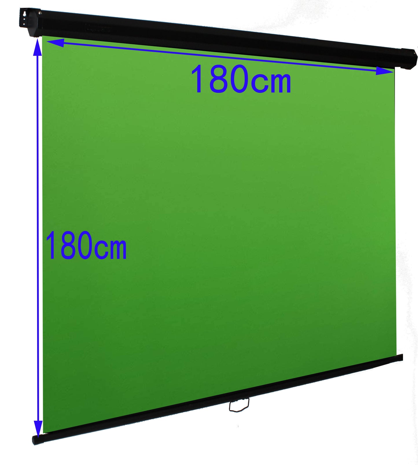 180x180cm Manual Pull-Down Green Screen with Auto Lock