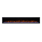 Horizon 100" Slim Trim Black Built-in Recessed / Wall mounted Heater Electric Fireplace