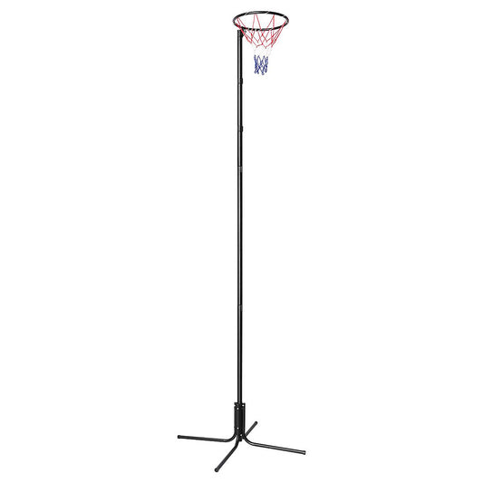 240 - 305cm Adjustable Netball Goal Ring/Hoop with Stand for Kids Basketball Net