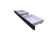 LED Bed Frame Queen Full Size with 4 Drawers Black PU Leather