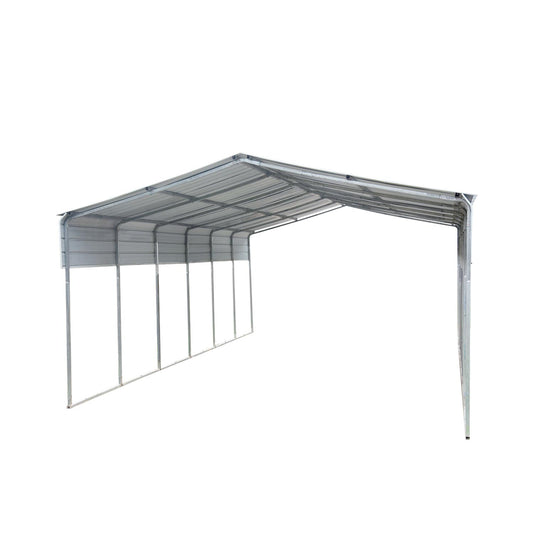 Portable Metal Steel Carport 6x9m Cream