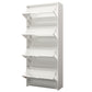 Shoe Cabinet Mirror Shoes Storage Rack Organiser Cupboard Shelf 630x240x1500mm White
