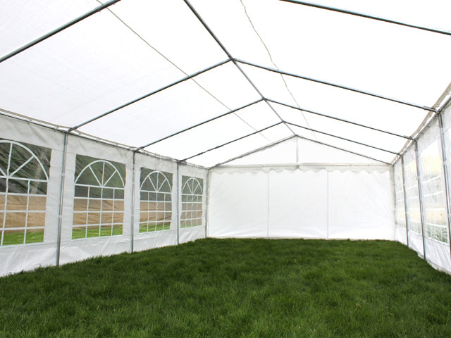 6x12m Premier Grade Galvanized Frame Marquee PVC Fabric Party Tent with Window Flap