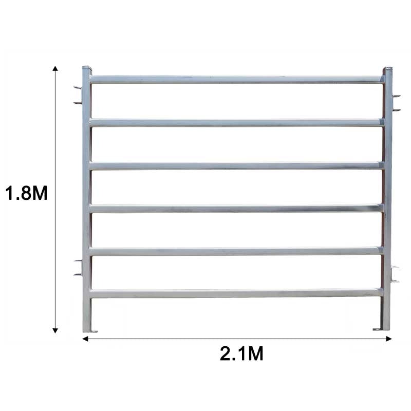 24PCs 2.1M x 1.8M Cattle Sheep Panel 50mm Horse Panel