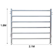 24PCs 2.1M x 1.8M Cattle Sheep Panel 50mm Horse Panel