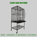 Large Flight Cage Bird Cage On Stand and Wheels