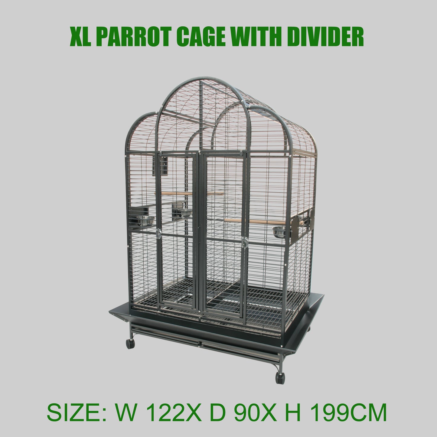 High Quality Playtop Strong Metal X Large Parrot Cage Bird Cage With Divider