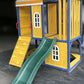 Outdoor Wooden Tower Kids Play Cubby House Cubbyhouse Sandpit Slide Climbing Rock 2049