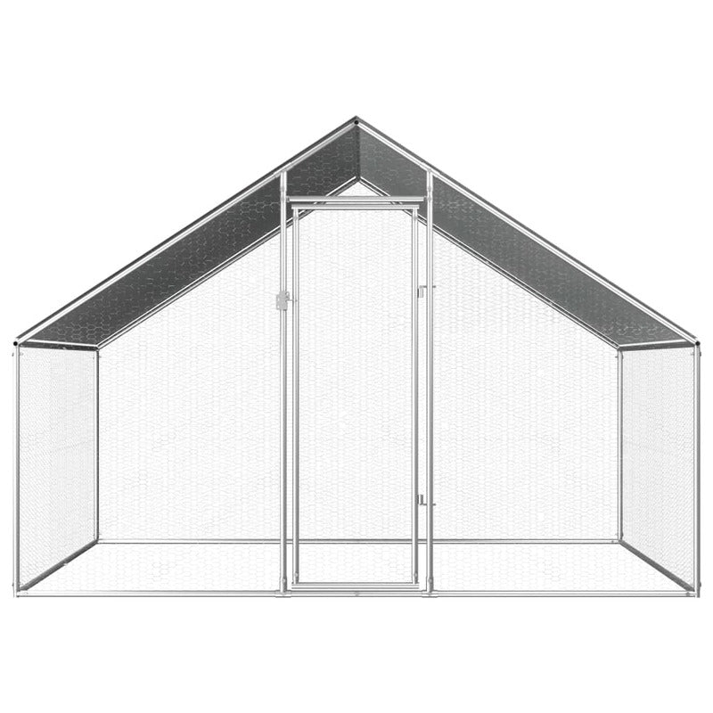 Walk-in 2X3X2M Steel Metal Chicken Coop Run Enclosure Poultry Cage