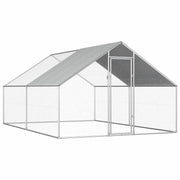 Walk-in 3X4X2M Steel Metal Chicken Coop Run Enclosure Poultry Cage