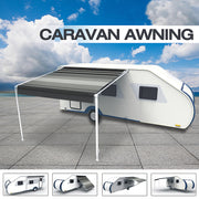 16ft x 8 ft Caravan Roll out Awning Annex Aluminium Construction Complete Pack