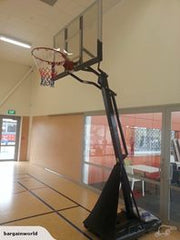 54 Inch Tempered Glass Portable Basketball Ring System Slam Dunk Height Adjustable 2.3-3.05m