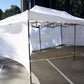3X6M Folding Gazebo Outdoor Marquee Pop Up White 3 sided wall