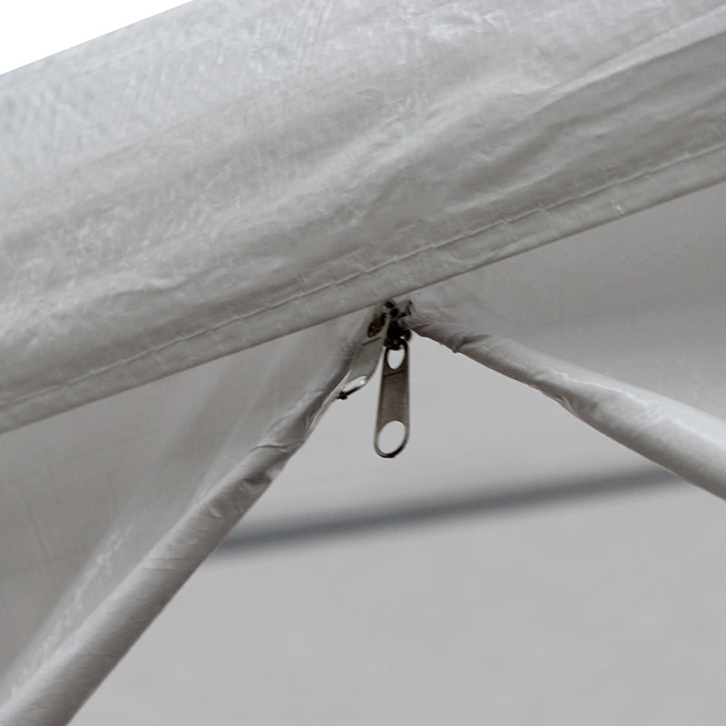 3x3m White PE Easy Up Outdoor Party Market Gazebo With Side Wall Marquee Canopy Tent