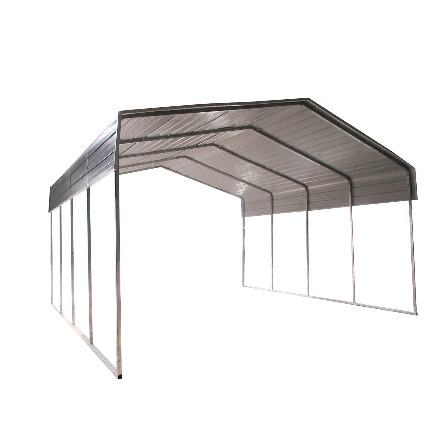 Metal Steel Carport 6x6m Cream