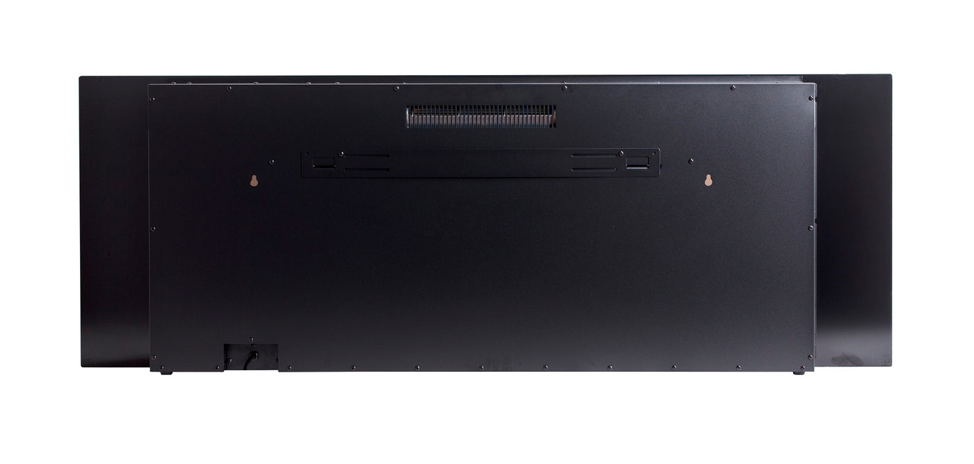 Victoria 60" Black Built-in Recessed / Wall mounted Heater Electric Fireplace