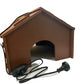 Electric Poultry Chick Chicken Brooder Incubator Heater Warmer Heat Warm Lamp Brooding Brown