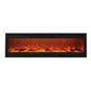 84" Black Built-in Recessed / Wall mounted Heater Electric Fireplace