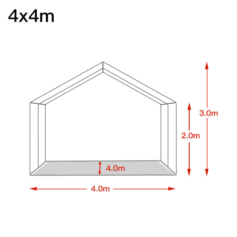 Premium Galvanized 4x4M Gazebo Heavy Duty Marquee Party Tent PVC Series