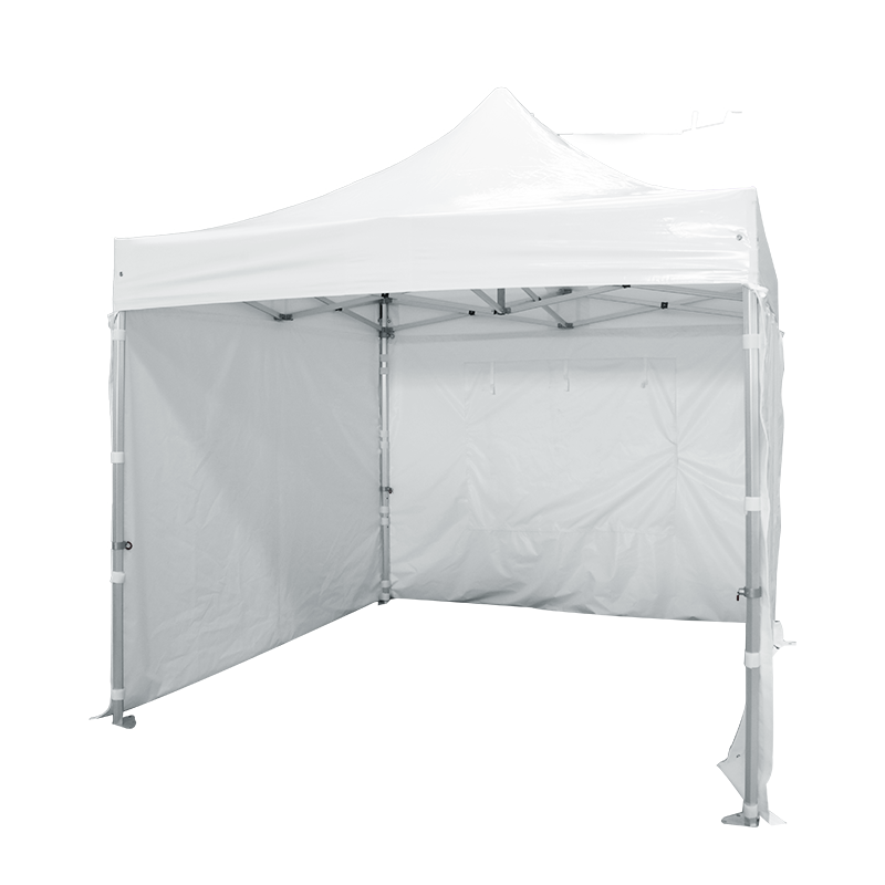 Deluxe 3X3m Premier Grade Folding Gazebo Marquee Pop Up Outdoor Canopy 3 side walls White