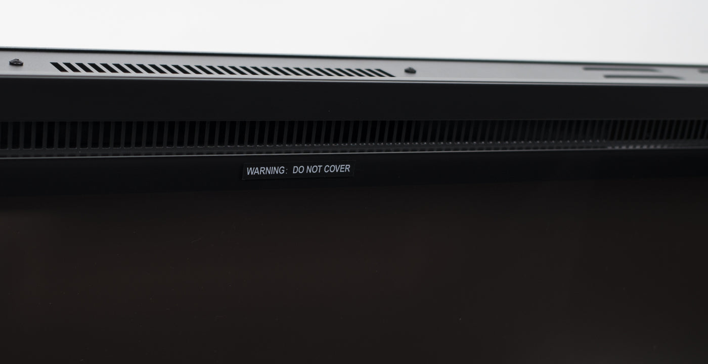Horizon 100" Slim Trim Black Built-in Recessed / Wall mounted Heater Electric Fireplace