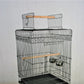 Flat Top Bird Cage Aviary Travel Stand for Budgie Parrot Pet