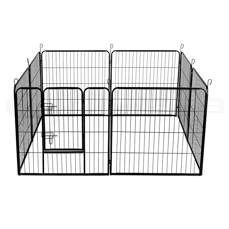 8 Panel 80x60cm Pet Playpen Portable Strong Fence Enclosure for Dog Puppy Rabbit