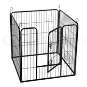 8 Panel 80x60cm Pet Playpen Portable Strong Fence Enclosure for Dog Puppy Rabbit
