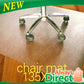PVC Office Chair Mat for Hard Floors 135x114cm
