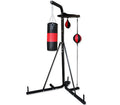 Multi Station Boxing Stand with Punching Bag Speed Ball Floor To Ceiling Ball