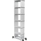 7m Multi Purpose Folding Adjustable Aluminium Ladder with platform