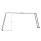 7m Multi Purpose Folding Adjustable Aluminium Ladder with platform