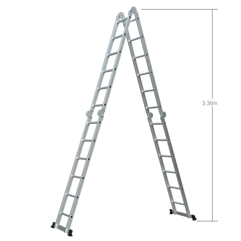 7m Multi Purpose Folding Adjustable Aluminium Ladder with platform