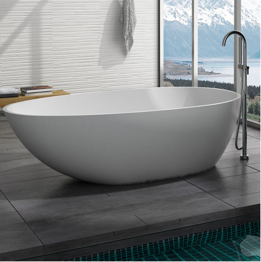 Bathroom Acrylic Free Standing Bath Tub 1700x750x600MM Freestanding Egg (8014)