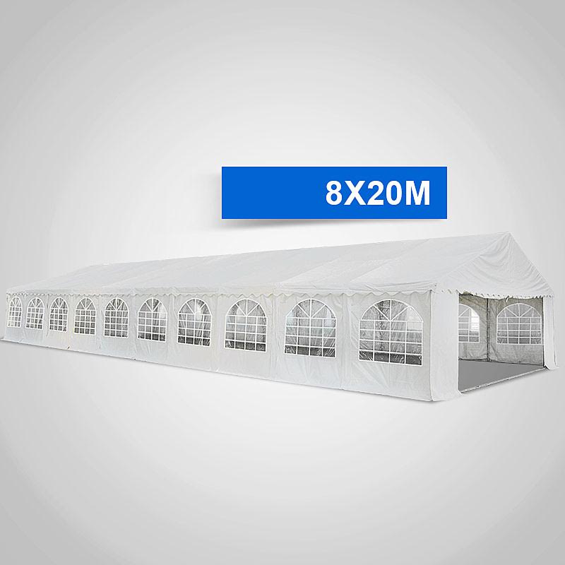 Premier Grade Galvanised Frame PVC Fabric 8x20M Marquee Heavy Duty Party Tent