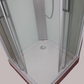 Shower Screen Cubicle Enclosure Bathroom 800x800x2300mm White 8225F