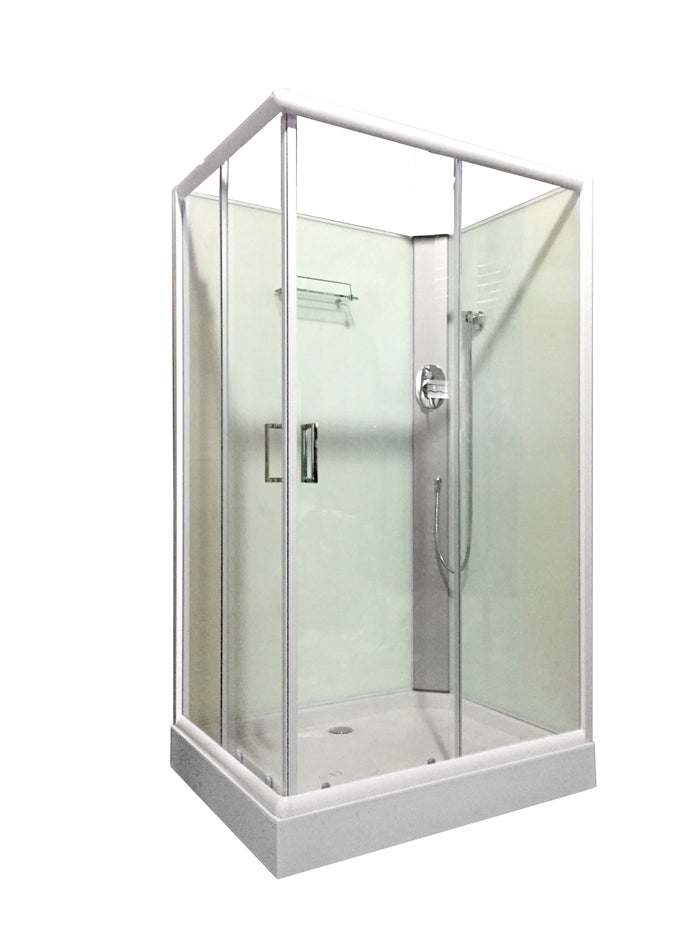 Shower Screen Cubicle Enclosure W/T Base Bathroom 1200x900x2300mm 8226F