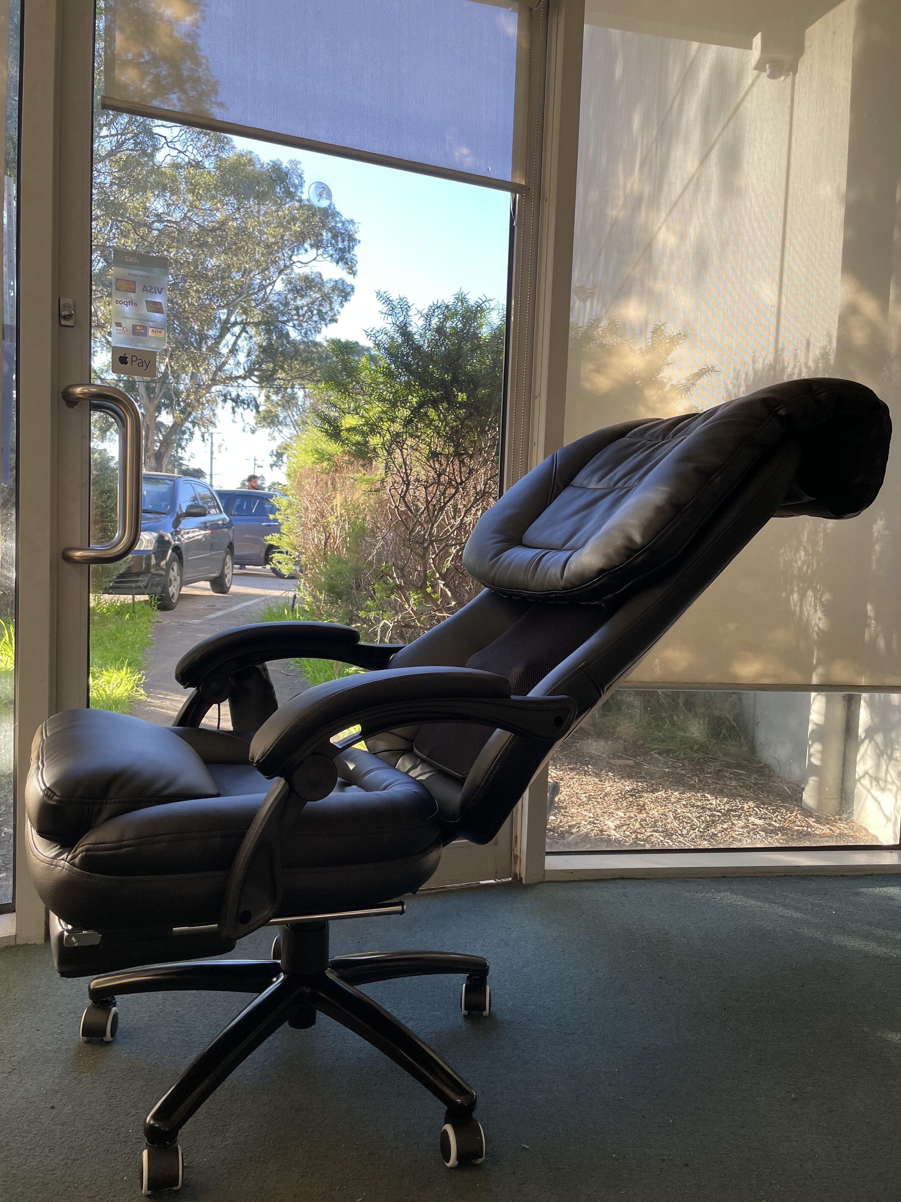 Leather office chair cheap recliner