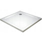 Square SMC Shower Tray Base 800x800x40mm White + Waste